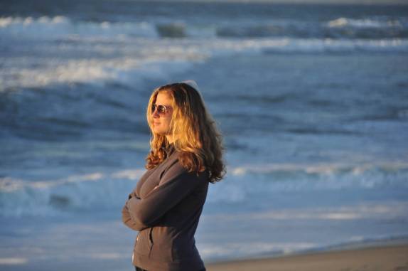 Aproveitando o fim de tarde na Pescadero Beach, na rodovia One, entre San Francisco e Santa Cruz, no litoral da Califórnia, nos Estados Unidos